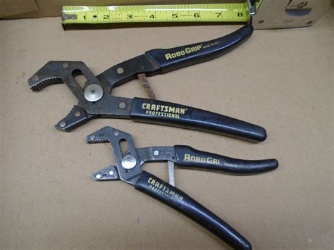 Offer #1: <b>Craftsman</b> Professional 45010 9" <b>Robo</b> <b>Grip</b> Self-Adjusting <b>Pliers</b> USA Vintage. . Craftsman robo grip pliers